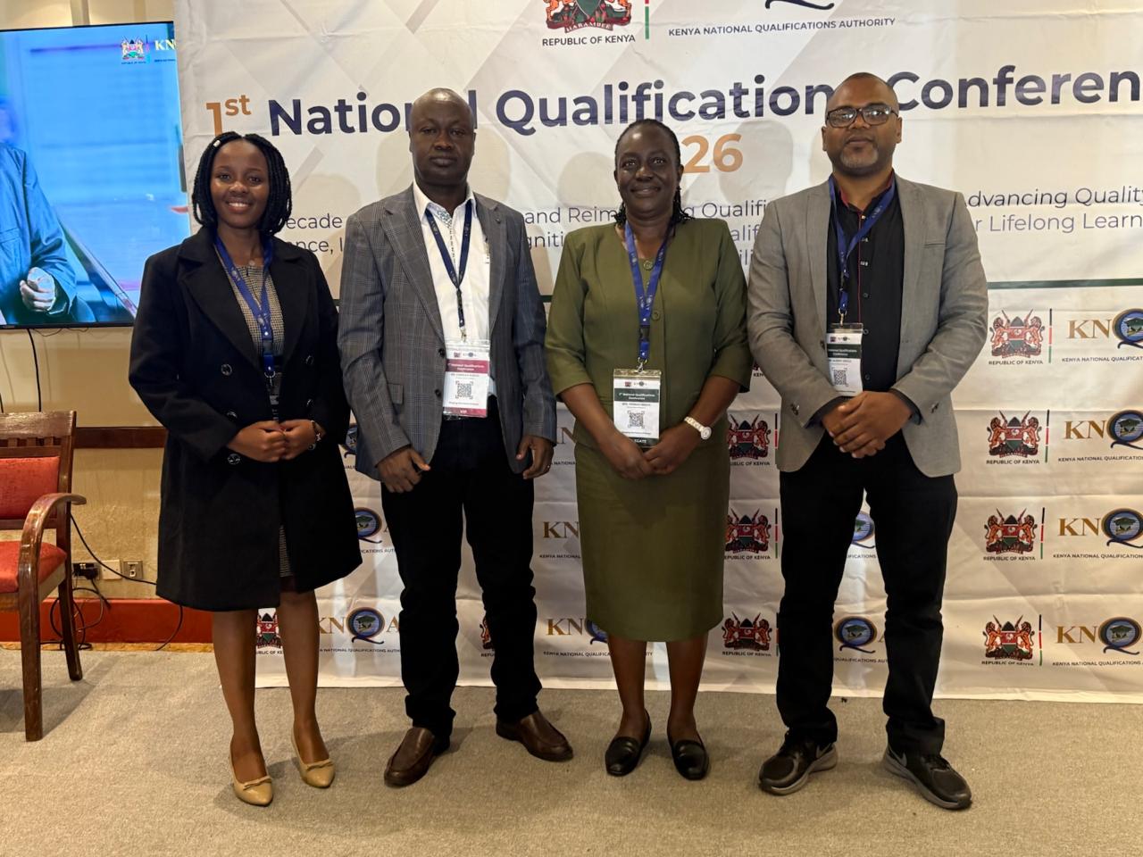 The Chief Principal of The Eldoret National Polytechnic Dr. Charles Koech OGW; together with Deputy Principal Academics Madam Peninnah Ogutu and RPL Coordinator Albert Odula joins